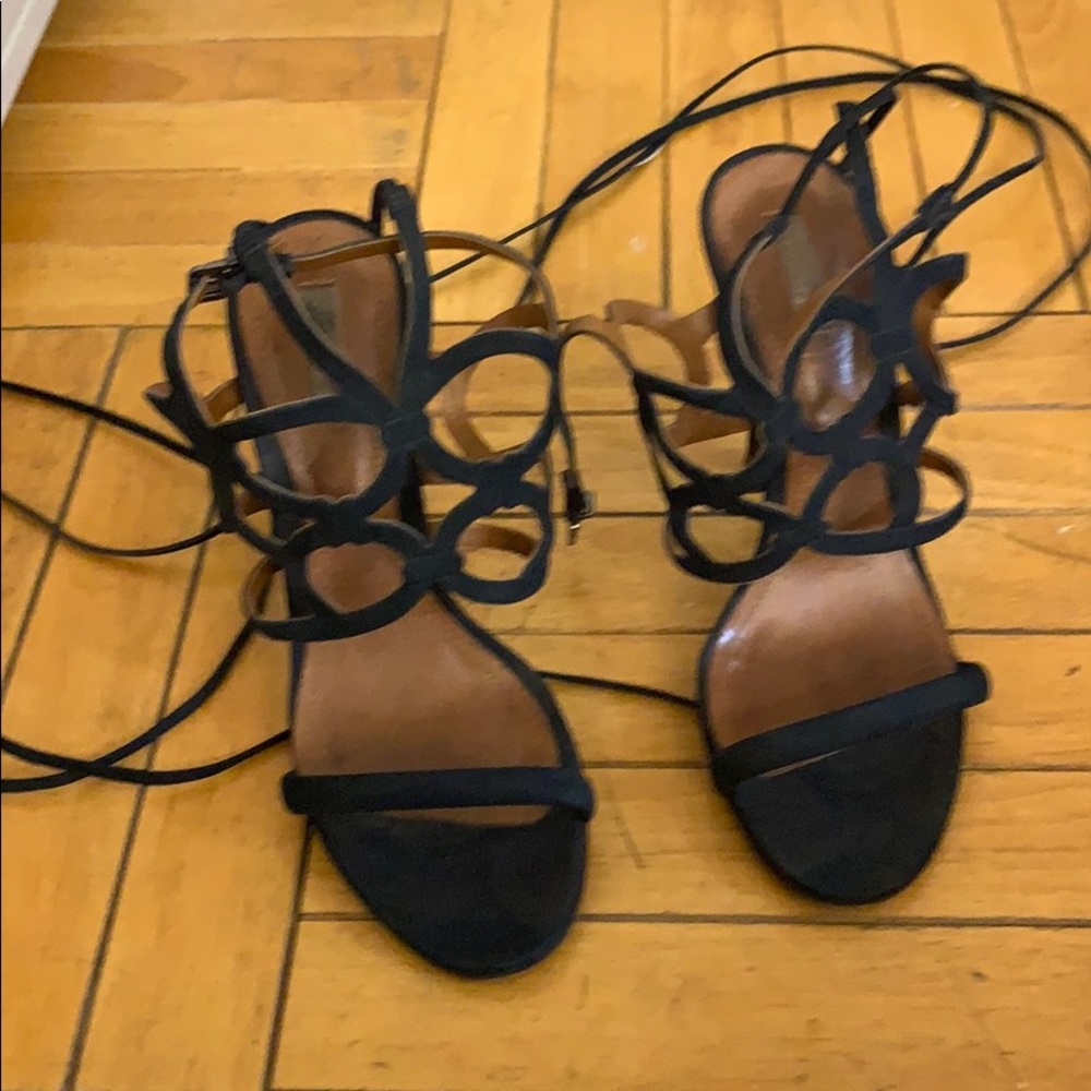 Schutz lace up heels